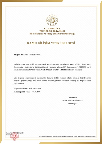Kamu Bilişim Yetki Belgesi